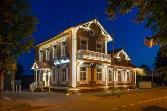 Гостевой дом Vila Arnika (г. Друскининкай). Наружное освещение.